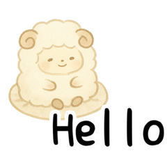 [LINEスタンプ] ふわふわの羊 - 毎日優しく穏やかに