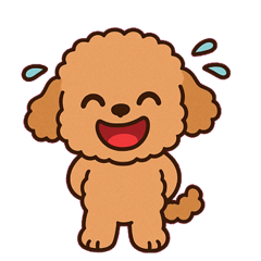 [LINEスタンプ] ふわもこトイプーのごきげん便@SFW