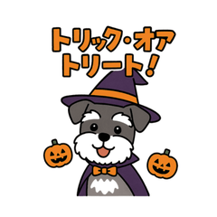 [LINEスタンプ] シュナでハッピーハロウィン