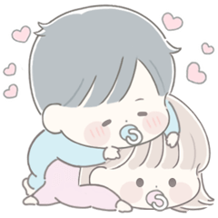 [LINEスタンプ] 透明な少年☆私の赤ちゃん2