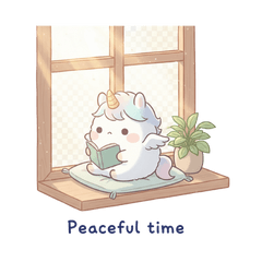 [LINEスタンプ] ふんわりペガサスの癒し時間 ver1