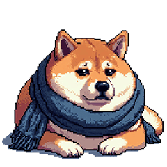 [LINEスタンプ] 秋の始まり太っちょ柴犬