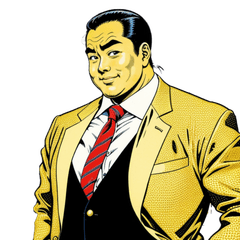 [LINEスタンプ] 男全振り ビジネス王6 IT社長 無言版