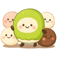 [LINEスタンプ] お団子シリーズ8毎日使える可愛いスタンプ！