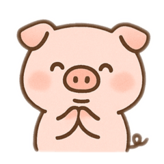 [LINEスタンプ] かわいいぶたのゆるふわスタンプ文字なし