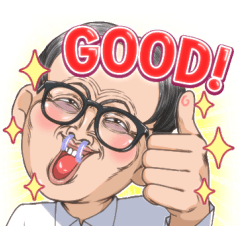 [LINEスタンプ] お疲れ眼鏡