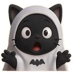 [LINEスタンプ] ハロウィンと黒猫のシンプルスタンプ