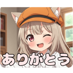 [LINEスタンプ] 帽子とリスみなみセット