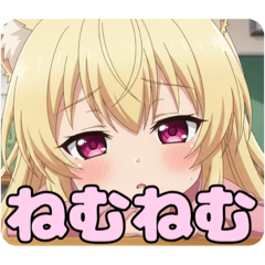 [LINEスタンプ] ピンク制服はちみとみなみありさ