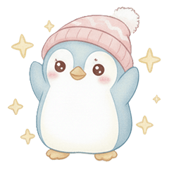 [LINEスタンプ] 可愛いペンギンと冬をほっこり温かく！