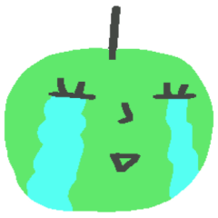 [LINEスタンプ] ゆるっと脱力＊自由なリンゴ