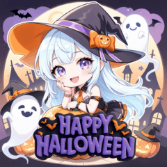 [LINEスタンプ] キュートウィッチのハッピーハロウィン