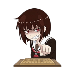 [LINEスタンプ] 彼女は将棋をする2