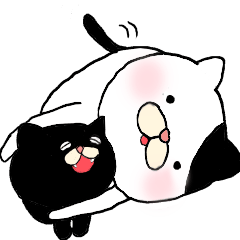 [LINEスタンプ] ねこ時々にゃんこ