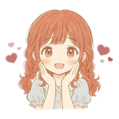 [LINEスタンプ] ゆるかわいい女の子の日常