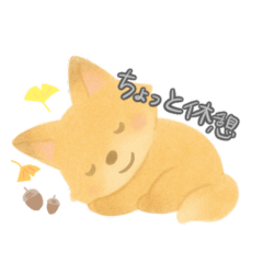 [LINEスタンプ] シャイぎつねのごんちゃん