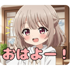 [LINEスタンプ] ダイヤモンドとときどきはちみスタンプ