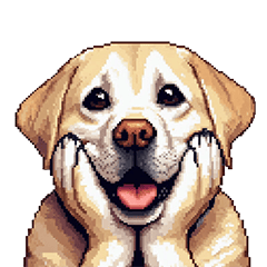 [LINEスタンプ] 無言で伝えるラブラドールレトリバー