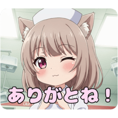[LINEスタンプ] ナーススタンプ(みなみ＆はちみ)