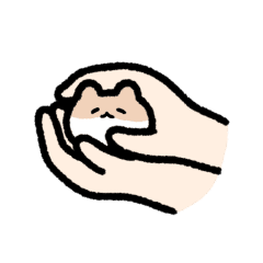 [LINEスタンプ] 動く！超小さいまちょハム