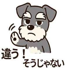 [LINEスタンプ] ミニチュアシュナの大げさリアクション
