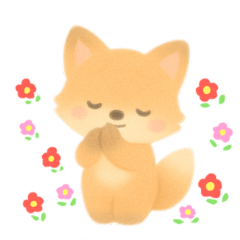 [LINEスタンプ] シャイぎつねのごんちゃん（文字なしver.）