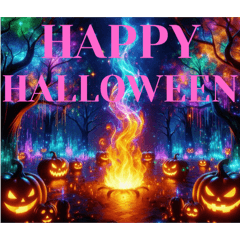 [LINEスタンプ] 【 ハロウィンのホログラムスタンプです 】