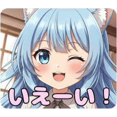 [LINEスタンプ] 巻き髪スタンプ(ありさ＆はちみ)