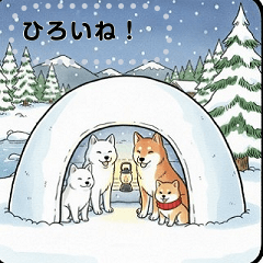 [LINEスタンプ] 日本犬のゆるかわ日常メッセージスタンプ