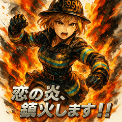 [LINEスタンプ] Rescue-ミニスカファイヤーガール