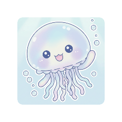 [LINEスタンプ] ふわふわ♪くらげちゃん☆