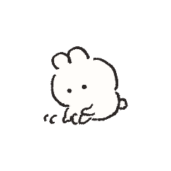 [LINEスタンプ] わりと使える小さめのうさぎ