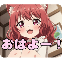 [LINEスタンプ] 巻き髪スタンプ(あかみ＆みなみ)