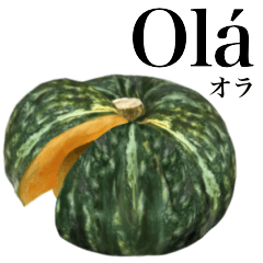 [LINEスタンプ] 国産かぼちゃ 【ポルトガル語】