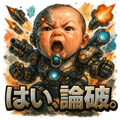 [LINEスタンプ] 史上最強メカベビー