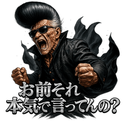 [LINEスタンプ] リーゼント爺さん【伝説の男】