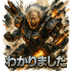 [LINEスタンプ] 最終兵器メカ婆