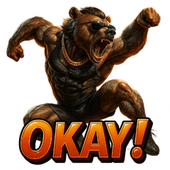 [LINEスタンプ] アクロバティックベア