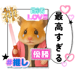 [LINEスタンプ] 推し活ハムさん(ピンク担)