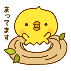 [LINEスタンプ] ひよこのピッピ_ 応援スタンプ