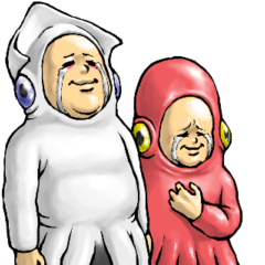 [LINEスタンプ] イカぐるみ_plain