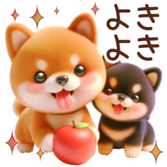 [LINEスタンプ] 2匹の柴犬の日常会話【よく使う言葉】
