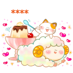 [LINEスタンプ] やっぱりかわいい♡もこもこひつじ！