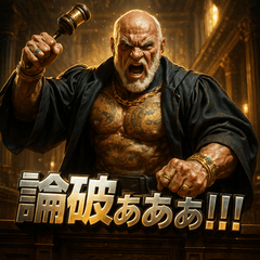 [LINEスタンプ] 筋肉爺裁判官