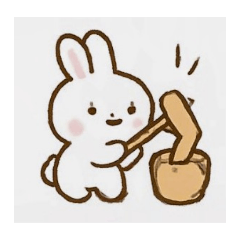 [LINEスタンプ] 遊ぶ！うさぎさん