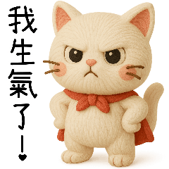 [LINEスタンプ] ニャー心動3D人形