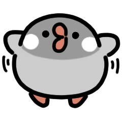 [LINEスタンプ] もちもち桜文鳥 動くスタンプ