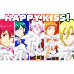 [LINEスタンプ] 美男高校地球防衛部HAPPY KISS！
