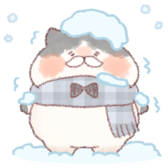 [LINEスタンプ] 【冬】のじゃにゃんこ