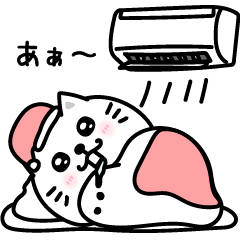 [LINEスタンプ] ぷるねこちゃーんやる気ないシンプルかも